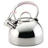 KitchenAid Cook For the Cure Limited Edition 2-Quart Stainless-Steel Teakettle with Pink Silicone
