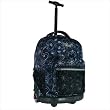 J World Single Handle Rolling Love Letter Backpack - Black