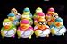Toys : One Dozen (12) Assorted Colors ~ Tennis Rubber Ducks