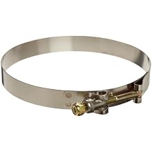 Murray TB Series Stainless Steel 300 Bolt Hose Clamp, 5.56" Min Clamp ID, 5.87" Max Clamp ID, 3/4" Band Width, Pack Of 1