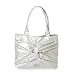 Nine West Tiara Large Pale Silver Satchel