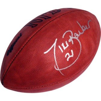 Tiki Barber Signed Official NFL Football
