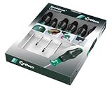 Wera Kraftform Comfort 1334/6 6 Piece Phillips & Slotted Screwdriver Set with Comfort Grips