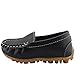 DADAWEN Boy's Girl's Slip-on Loafers Oxford Shoes Black US Size 9.5 M Toddler