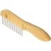 Master Grooming Tools Steel Ultimate Coarse Pet Comb with Wooden Handle, 9-1/2-Inch