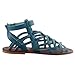 Sandalup Women's Open Toe Flat Gladiator Sandals with Buckle
