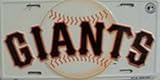 SF San Francisco Giants MLB Baseball License Plate Plates Tags Tag auto vehicle car front