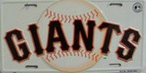 SF San Francisco Giants MLB Baseball License Plate Plates Tags Tag auto vehicle car front