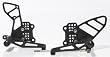 01-05 SUZUKI GSXR600: VORTEX ADJUSTABLE COMPLETE REAR SET - BLACK (BLACK)