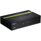 TRENDnet 5-Port Unmanaged Gigabit GREENnet Desktop Metal Housing Switch, TEG-S50g