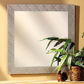 STUD WALL MIRROR - WALL MIRROR WITH RINESTONE STUDS - wall mirror
