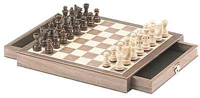 CHH Imports Magnetic Walnut Cafe Chess Set