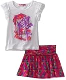 Energie Girls 7-16 Graphic Tee And Skort Set, Pink, Medium