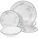 Corelle Impressions 20-Piece Dinnerware Set, Service for 4, Pink Trio