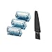 Replacement Shaver Comb 3 PCS with Brush for Electric Solo Shaver Size Comb Trimmer Solo Micro Touches Replacement Tooth Combs