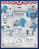 Milwaukee Brewers 11 x 14 Uniform History Plaque