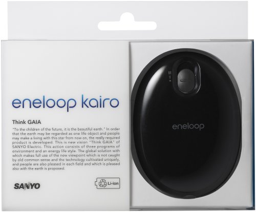 Cover image : SANYO 充電式カイロ 「eneloop kairo」 (ブラック) KIR-S2S(K)