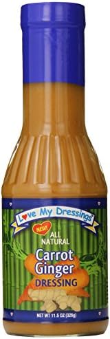 Love My Dressings Salad Dressing, Carrot Ginger, 11.5 Ounce