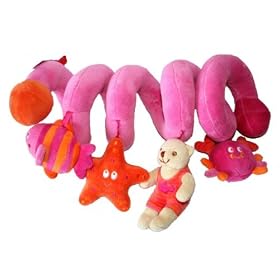 Spiral Baby Rattle Toy, Sea Collection-pink by Sea Collection