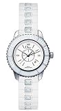 Christian Dior Christal Womens Stainless Steel White Sapphire Watch CD113111R001