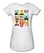 Search : I Love Lucy - So Many Faces Juniors T-Shirt In White