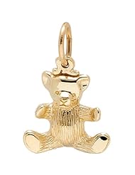 Rembrandt Charms Teddy Bear Charm, 10K Yellow Gold