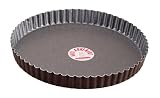 SCI Scandicrafts Fluted Tart/Quiche Mold, Removable Bottom 9.5-inch Diameter by 1-inch Deep, Nonstick