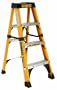 DeWalt DXL3410-04 Fiberglass Step Ladder Type IAA, 375-Pound Duty Rating, 4-Foot
