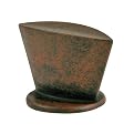 Ultra Hardware Oblong Cabinet Knob - Rust Finish