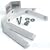 Quakehold! 4164 18-Inch Furniture Strap Kit, White