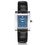 Virginia Military Institute Women's Swiss Watch - Blue Quad with Leather Strap by M.LaHart