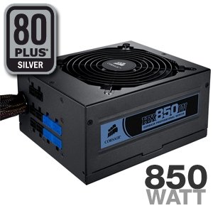 Corsair HX Professional Series 850-Watt 80 Plus Certified Power Supply Compatible with Core i7 and Core i5 - CMPSU-850HX On Sale