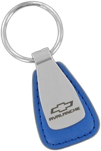 Avalanche Key Chain Keychain Key Ring - Chevy Chevrolet - Blue Leather