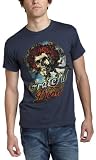 Zion Rootswear  Young Men's Grateful Dead Script T-Shirt,Indigo,Large