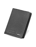 Roccobarocco Signature Pebble-grain Leather Card & ID Holder Black