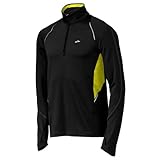 Brooks Men's Nightlife Infiniti 1/2 Zip Jacket, Black/Nightlife, Large : image