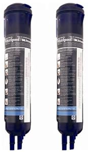 Whirlpool 4396710P KitchenAid PUR Push Button Cyst-Reducing, Side-by-Side Refrigerator Water Filter, 2-Pack