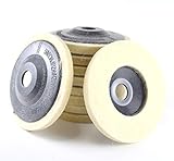 研磨用 フェルトバフ ディスクバフ セット 100mm 汎用 10個セット