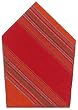 Durable Hand Woven 100% Cotton Red and Orange Striped Napkins 22x22 Inches Set of Six