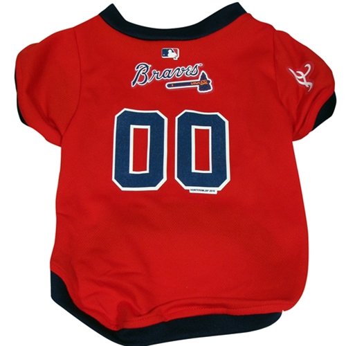 Atlanta Braves Dog Jersey Large bjuikrturgighvg
