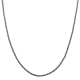 Oxidized Sterling Silver 1.4-mm Popcorn Chain