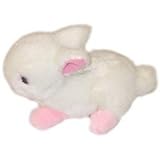 Rabbit Who's Talking Dog Toy (White , Approx. 7 in. )