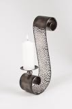 Wandkerzenhalter "Antik", 2er-Set, Metall, braun