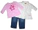 Apple Bottoms 3pc. "Glam" Shirt and Jean Set - Baby Girl (3/6 Months)