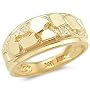 14k Solid Yellow Gold New Mens Ladies Nugget Ring Band