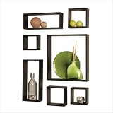 7 Piece Tetra Cube Shelf Set in Wenge