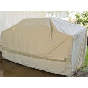 6' BBQ Island Grill Cover : 74 x 38 x 44 Khaki by