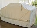6' BBQ Island Grill Cover : 74 x 38 x 44 Khaki