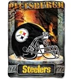 Pittsburgh Steelers 60x80 Royal Plush Raschel Throw Blanket - Aggression Style