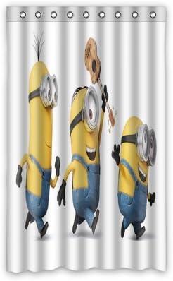 Daniellestore Custom Minions Cartoon Window Curtain Drapery/Panels/Treatment Polyester Size 52w x 84h inches(One Piece)